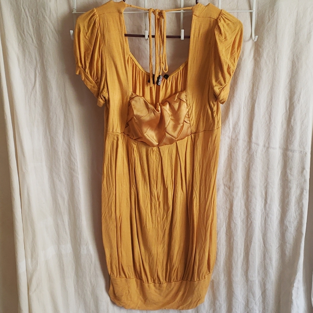Crushed t-shirt dress